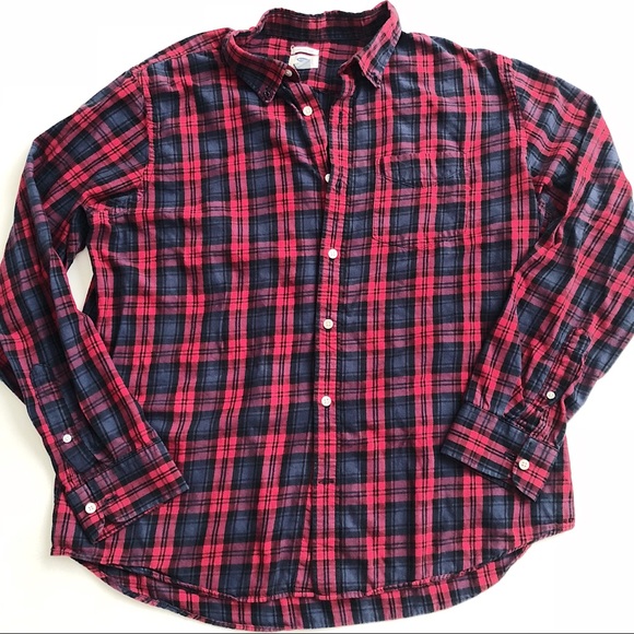 Old Navy Plaid Button Down Top - Picture 2 of 4